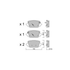 Plaquettes de frein GT2i Club Arrière pour NISSAN Qashqai III (J12) 1.5 VC-T 191cv 2021-04-01-
