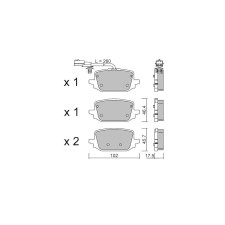 Pastiglie freno posteriori GT2i Club per MERCEDES BENZ EQT 200 (420.893) 2.5 Hybrid 185cv 2023-01-01- - GT-PC13661 - 3666618583020