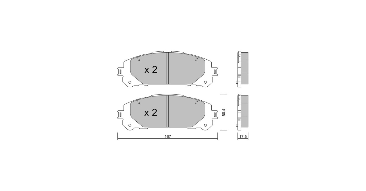 GT2i Club Front brake pads for SUZUKI Across (A5Z_) 2.5 Hybrid 306cv 2020-06-01-