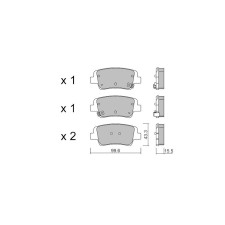 Remblokken GT2i Club Achter voor HYUNDAI i20 N 1.6 T-Gdi 2020- Mando remklauwen - GT-PC13710 - 3666618583075