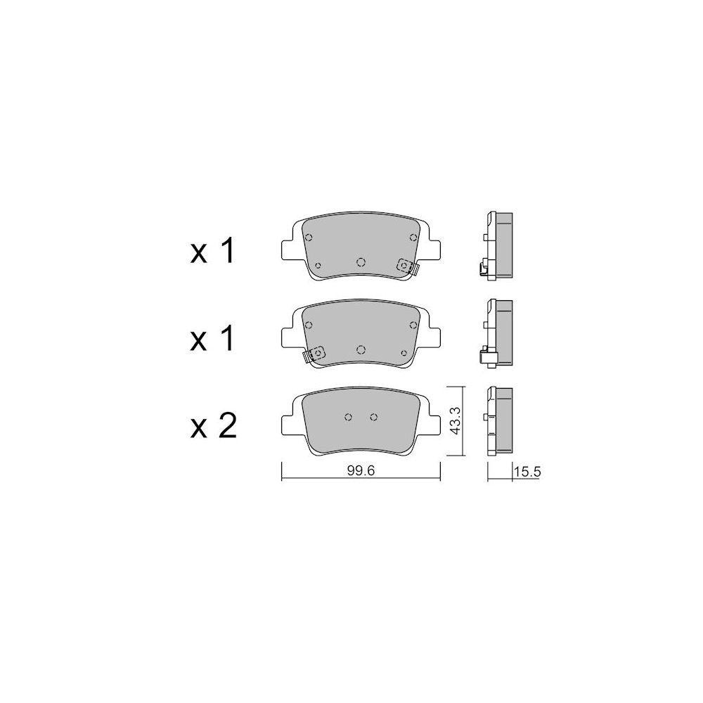 GT2i Club Rear brake pads for HYUNDAI i20 N 1.6 T-Gdi 2020-  Brake calipers Mando - GT-PC13710 - 3666618583075