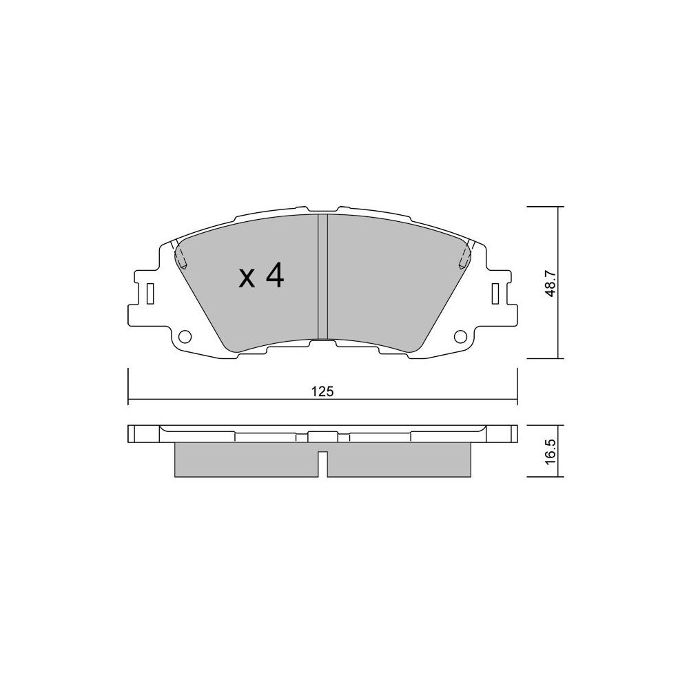 GT2i Club Avant remblokken voor TOYOTA Yaris V (_P21_, _PA1_, _PH1_) 1.5 (MXPA15) 120pk 2020-02-01- - GT-PC14100 - 3666618591032