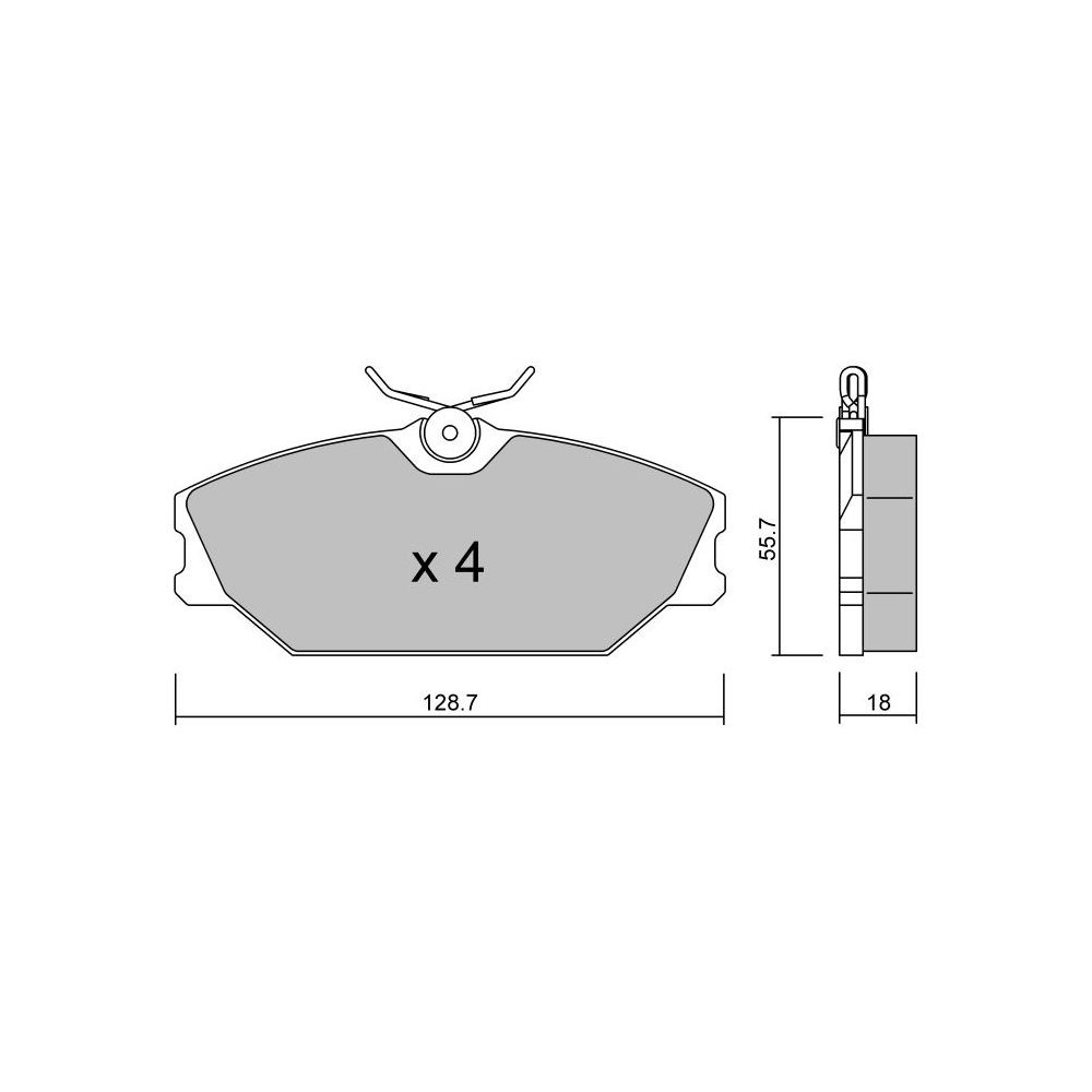 Plăcuțe de frână GT2i Club față pentru RENAULT Clio II 2.0i 16V RS 1998-05 – Etriere de frână Girling - GT-PC1442 - 3661768552612