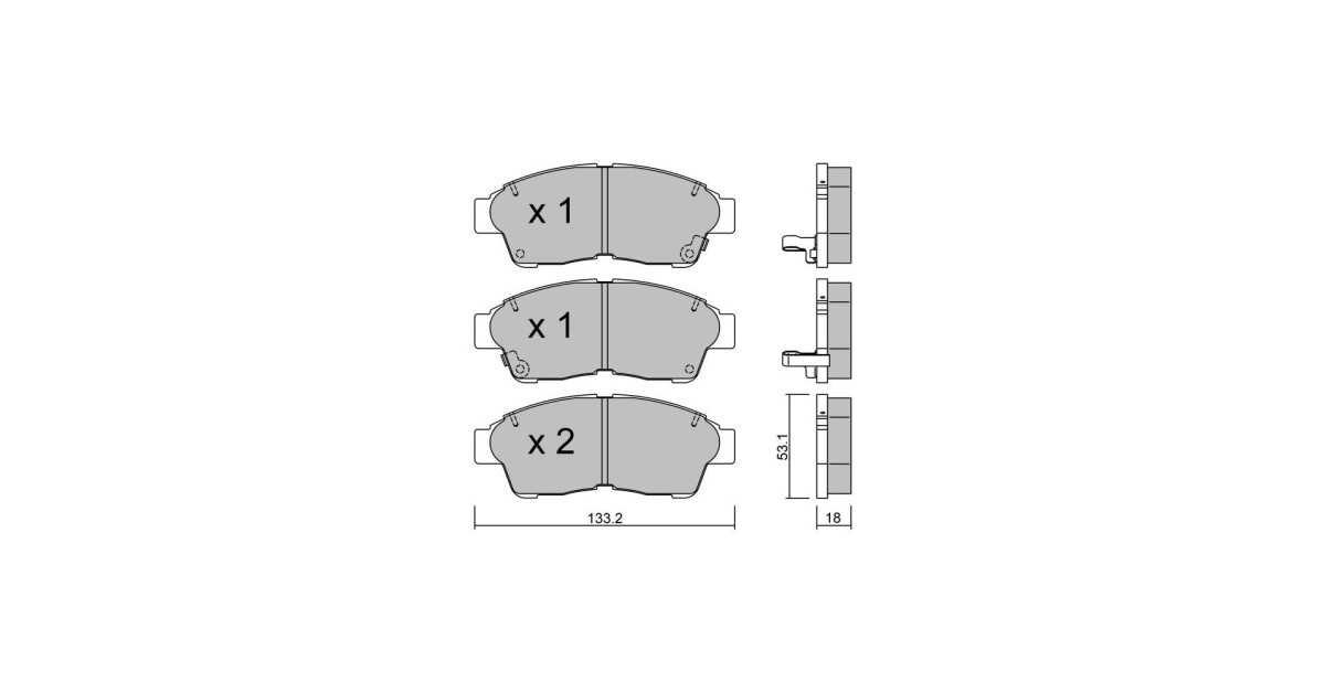 GT2i Club Front brake pads for CITROEN ZX Break (N2) 1.8 T 20V