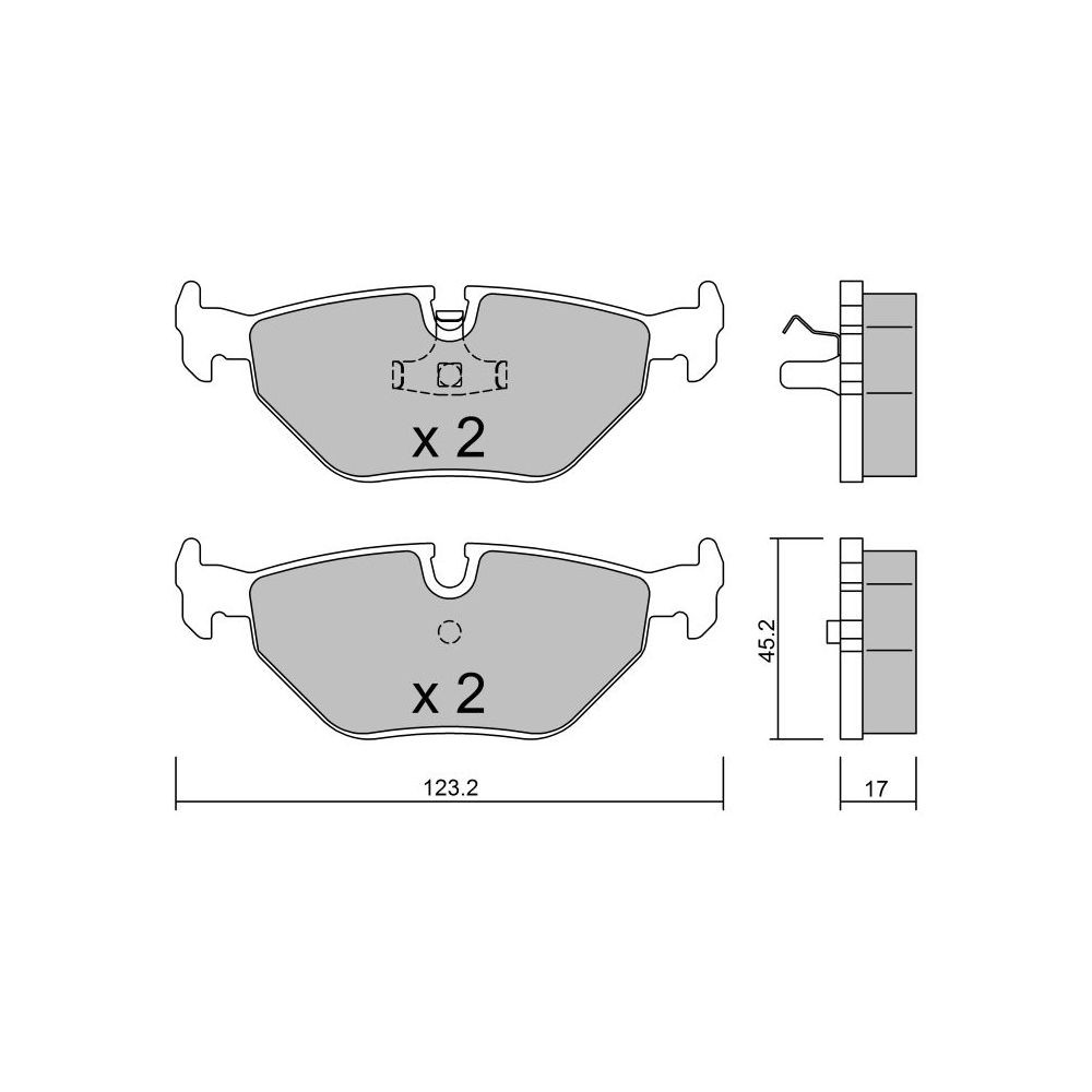 GT2i Club remblokken achter voor BMW 3 III Cabrio (E36) 3.0 i 232pk 1993-03-01-1999-11-01 - GT-PC1850 - 3666618583631