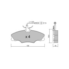 Pastiglie freno anteriori GT2i Club per PEUGEOT 406 Break (8E/F) 2.0 16V 136cv 1996-10-01-2004-10-01