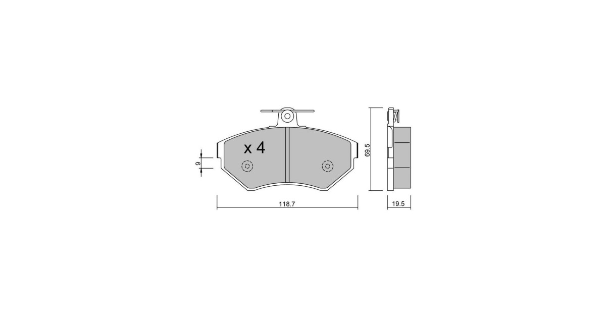 Plaquettes de frein GT2i Club Avant pour AUDI A4 I (8D2, B5) 1.8 quattro 126cv 1994-11-01-2001-12-01