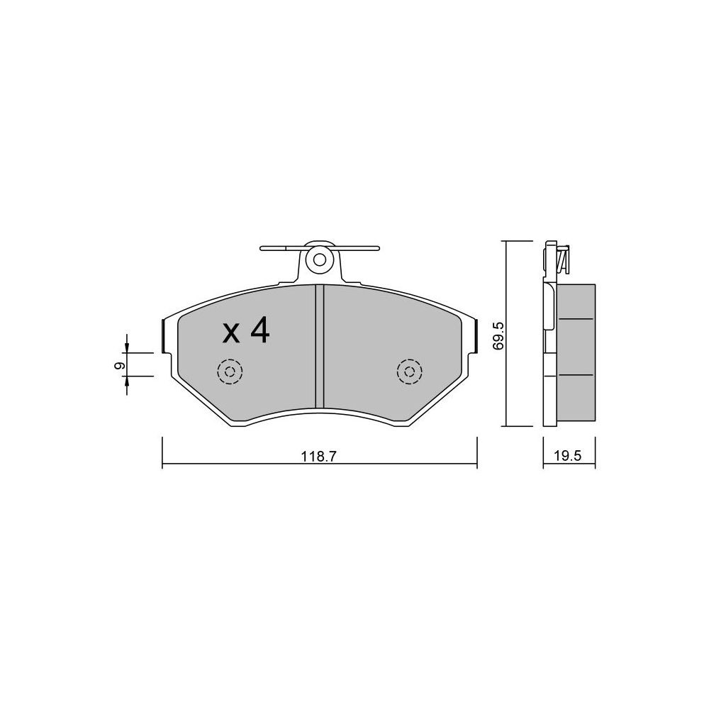 Plaquettes de frein GT2i Club Avant pour AUDI A4 I (8D2, B5) 1.8 quattro 126cv 1994-11-01-2001-12-01 - GT-PC2240 - 3666618583952