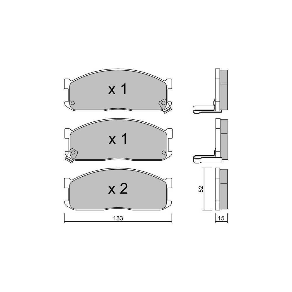 Plaquettes de frein GT2i Club Avant pour KIA Bongo MPV / Space wagon 1.6 i 16V 4x4 111cv 2003-10-01- - GT-PC2411 - 3666618584126