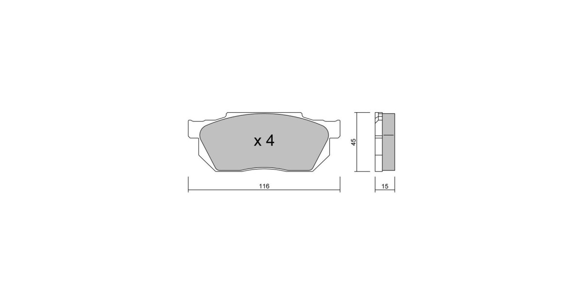 Plaquettes de frein GT2i Club Avant pour HONDA Accord II (AC, AD) 1.8 EX (AD) 101cv 1983-01-01-1985-10-01