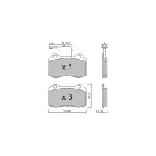 Remblokken GT2i Club Achter voor MASERATI Ghibli III (M157) 3.8 V8 581pk 2013-08-01- - GT-PC2607 - 3666618584270