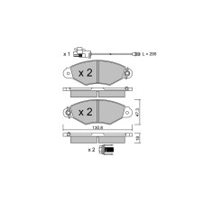 GT2i Club Avant remblokken voor RENAULT Kangoo I (KC0/1_) 1.6 8V 90pk 1997-08-01- - GT-PC2622 - 3666618584331
