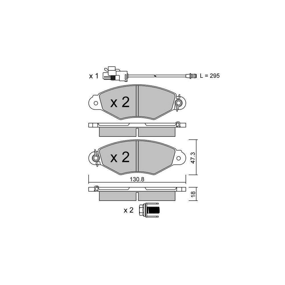 GT2i Club Avant remblokken voor RENAULT Kangoo I (KC0/1_) 1.6 8V 90pk 1997-08-01- - GT-PC2622 - 3666618584331