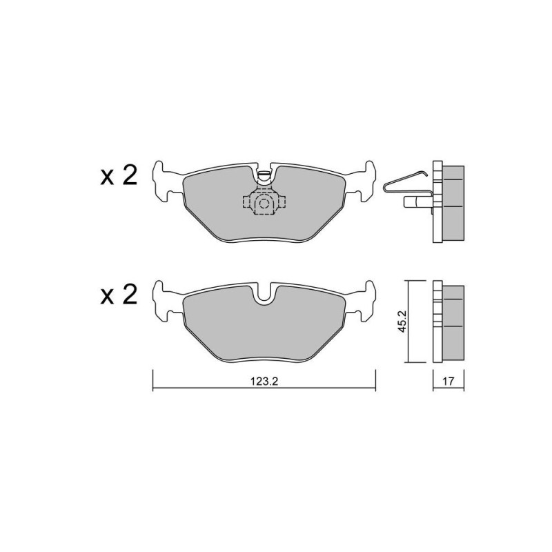 GT2i Club remblokken achter voor SAAB 9-5 (YS3E) 2.3 Turbo 305pk 1997-09-01- - GT-PC2700 - 3661768552704