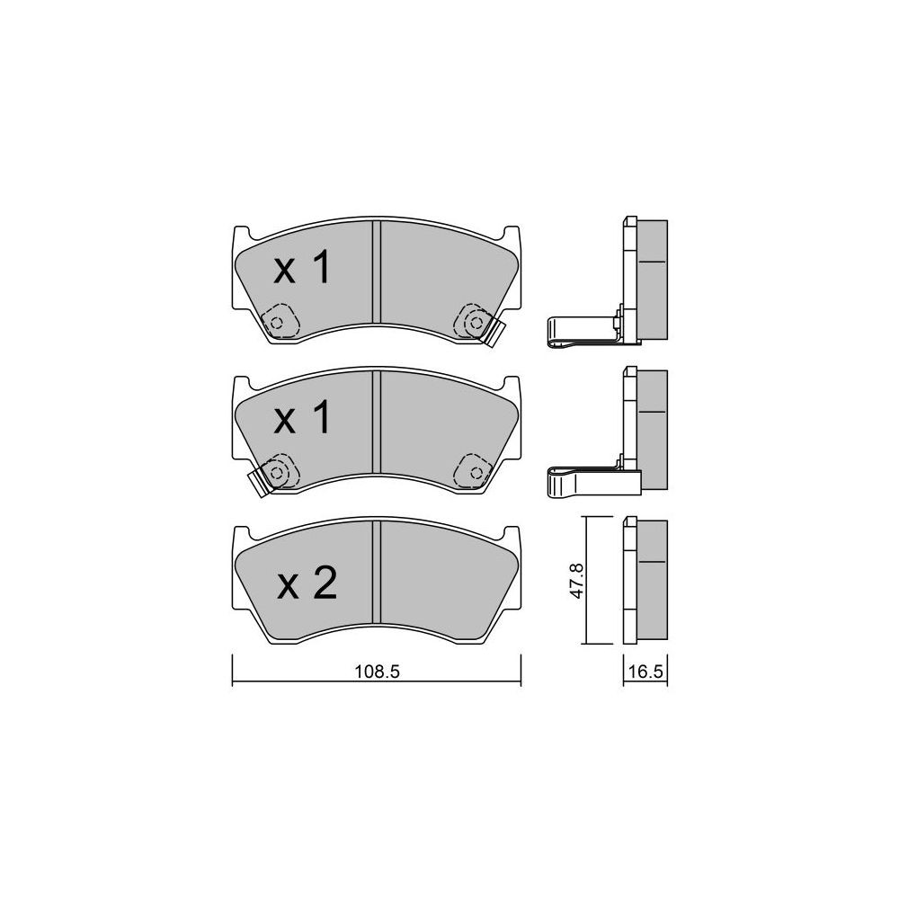 GT2i Club Avant remblokken voor NISSAN Almera I (N15) 1.6 111pk 1995-07-01-2000-09-01 - GT-PC2860 - 3666618584522