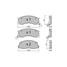 GT2i Club Avant remblokken voor TOYOTA Estima Emina/ Lucida (_R1_, _R2_) 2.4 (TCR11_) 161pk 1990-05-01-1999-12-01 - GT-PC2900 - 3666618584560