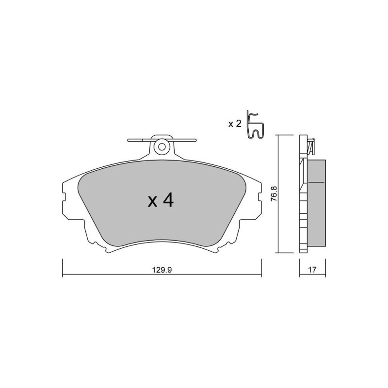 GT2i Club Avant remblokken voor VOLVO S40 I (644) 2.0 T4 200pk 1995-07-01-2004-12-01 - GT-PC2950 - 3666618584591