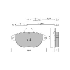 Plaquettes de frein GT2i Club Avant pour CITROEN Xantia (X1_, X2_) 2.0 Turbo 147cv 1993-03-01-2003-04-01