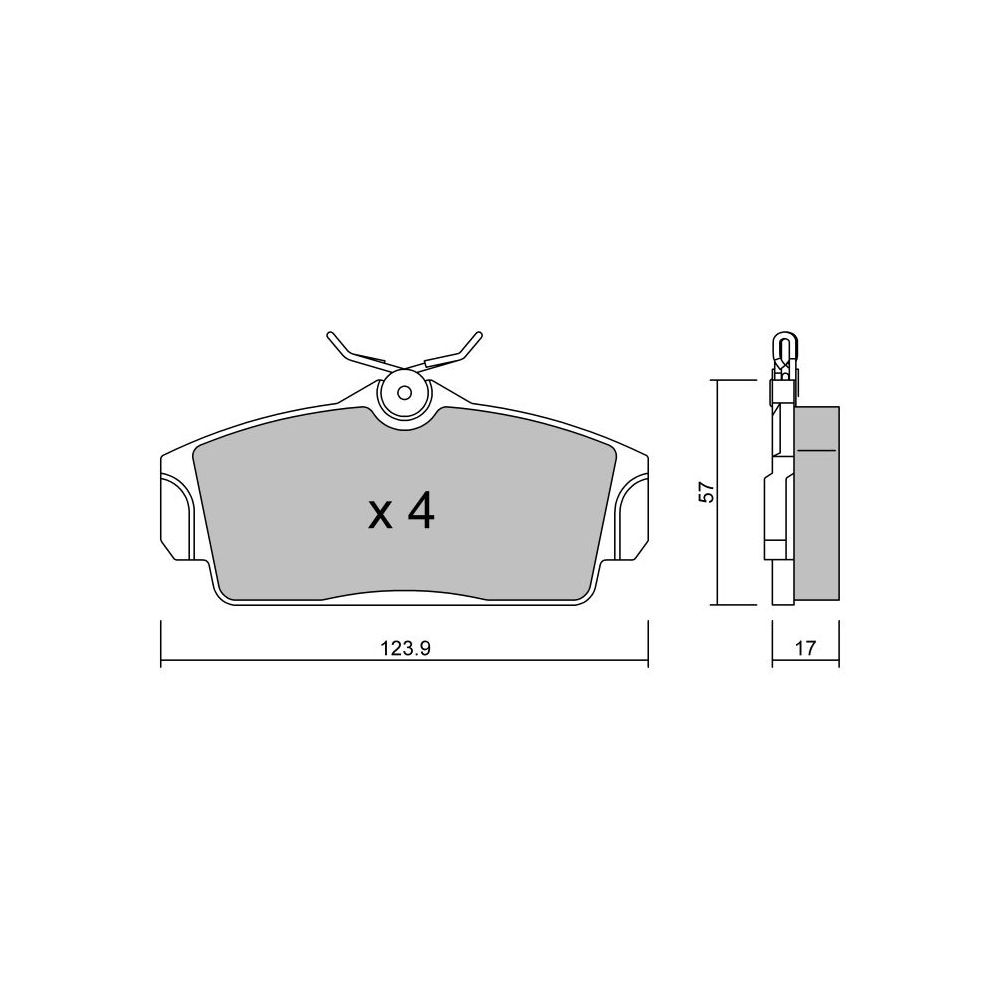 Plaquettes de frein GT2i Club Avant pour NISSAN Almera II (N16) 2.0 191cv 2000-04-01- - GT-PC3140 - 3666618584836