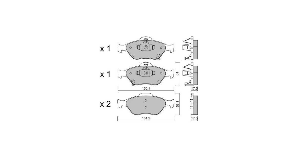 Pastiglie freno anteriori GT2i Club per TOYOTA Yaris III (_P13_)/ Vitz 2.0 16V 131cv 2010-12-01-