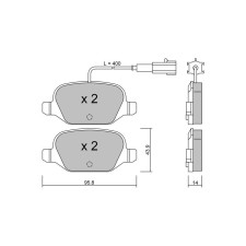 Pastiglie freno posteriori GT2i Club per ABARTH 500C / 595C / 695C (312_) 1.4 (312.AXT1A) 191cv 2008-05-01-