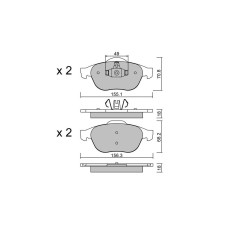 GT2i Club Avant remblokken voor RENAULT Grand Scenic II (JM0/1_) 2.0 16V Turbo (JM0W) 164pk 2004-04-01- - GT-PC3452 - 3666618585246