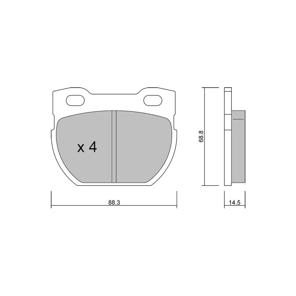 Plaquettes de frein GT2i Club Avant pour LAND ROVER Defender I SW (L316) 2.8 4x4 191cv 1990-08-01-2016-02-01 - GT-PC3630 - 3666618585499