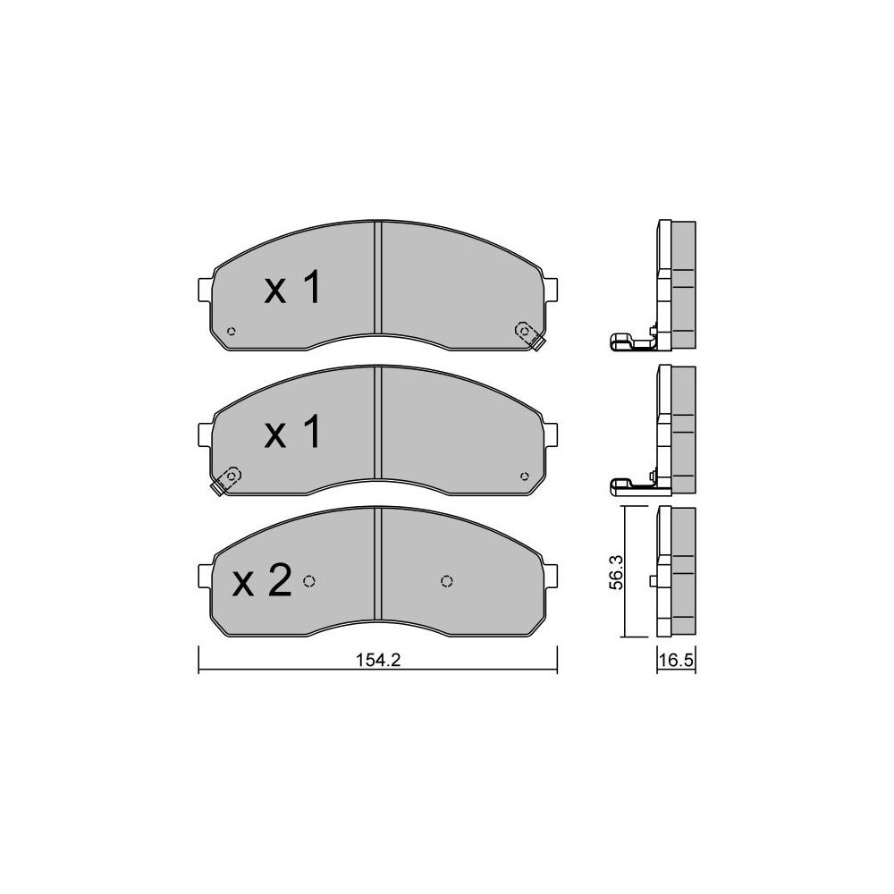 Plaquettes de frein GT2i Club Avant pour KIA Carnival II (GQ)/ Sedona 3.5 195cv 1999-01-01-2007-09-01 - GT-PC3830 - 3666618585628