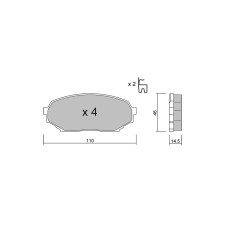 Plaquettes de frein GT2i Club Avant pour MAZDA MX-5 I (NA) 1.6i 16V 1989-98 - Etriers de frein Sumitomo