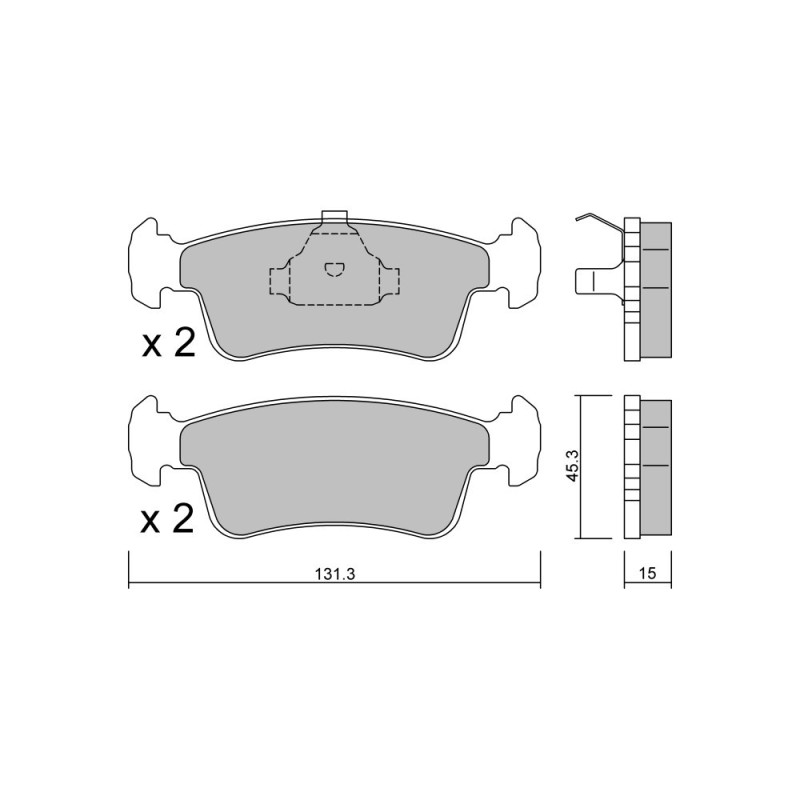 GT2i Club Avant remblokken voor SUZUKI Samurai Close Off-Road (SJ_) 1.3 (SJ 413) 86pk 1984-09-01-2004-12-01 - GT-PC4350 - 3666618585918