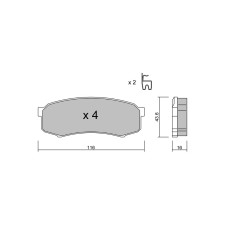 GT2i Club remblokken achter voor TOYOTA 4 Runner V (_N28_) 4.5 4WD (FZJ80_) 293pk 2009-08-01- - GT-PC4470 - 3666618586038