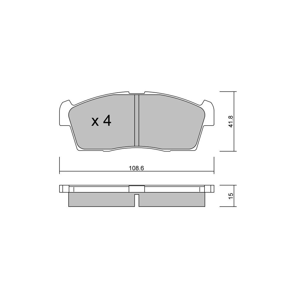 GT2i Club Front brake pads for SUZUKI Alto VI (FF) 3.0 4WD (MCR40W) 221cv 2004-09-01-2009-01-01 - GT-PC4550 - 3666618586069