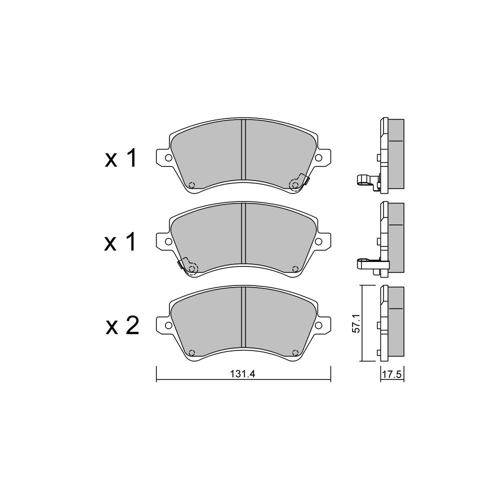 GT2i Club Avant remblokken voor TOYOTA Corolla VII (_E12_)/ Altis 1.8 VVTL-i TS (ZZE123_) 225pk 2000-08-01-2008-03-01 - GT-PC4620 - 3666618586083