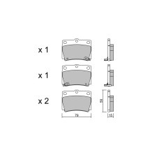 Plaquettes de frein GT2i Club Arrière pour MITSUBISHI Pajero Sport I (K7_, K9_)/ Challenger 3.8 GDi 233cv 1996-09-01-