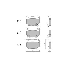 GT2i Club Achterremblokken voor SUBARU Impreza (GE-GH-GR-GV) 2.0i 16V T 4wd WRX 08-14 - Sumitomo remklauwen - GT-PC5170 - 3666618586380