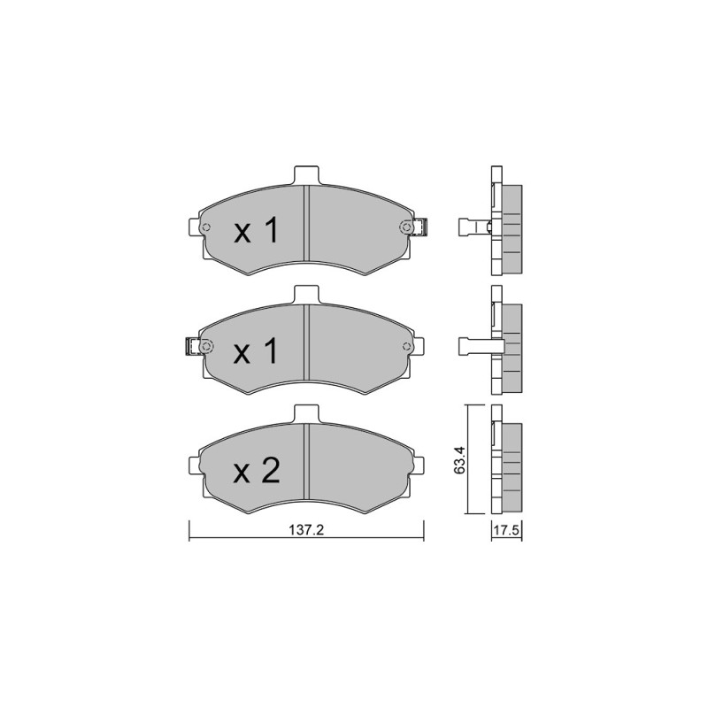 GT2i Club Avant remblokken voor HYUNDAI Elantra I (XD) / Avante 2.0 142pk 2000-01-01-2006-07-01 - GT-PC5200 - 3666618586410