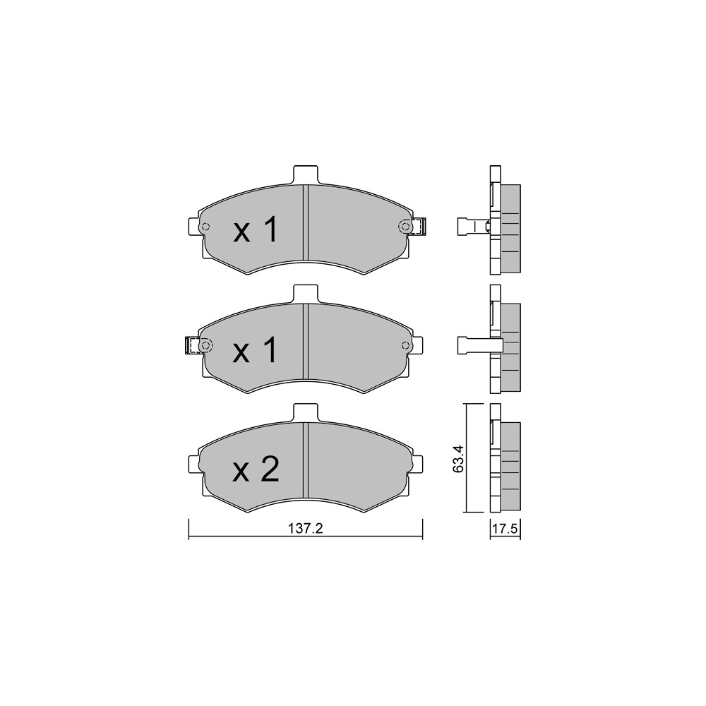 Plaquettes de frein GT2i Club Avant pour HYUNDAI Elantra I (XD) / Avante 2.0 142cv 2000-01-01-2006-07-01 - GT-PC5200 - 3666618586410