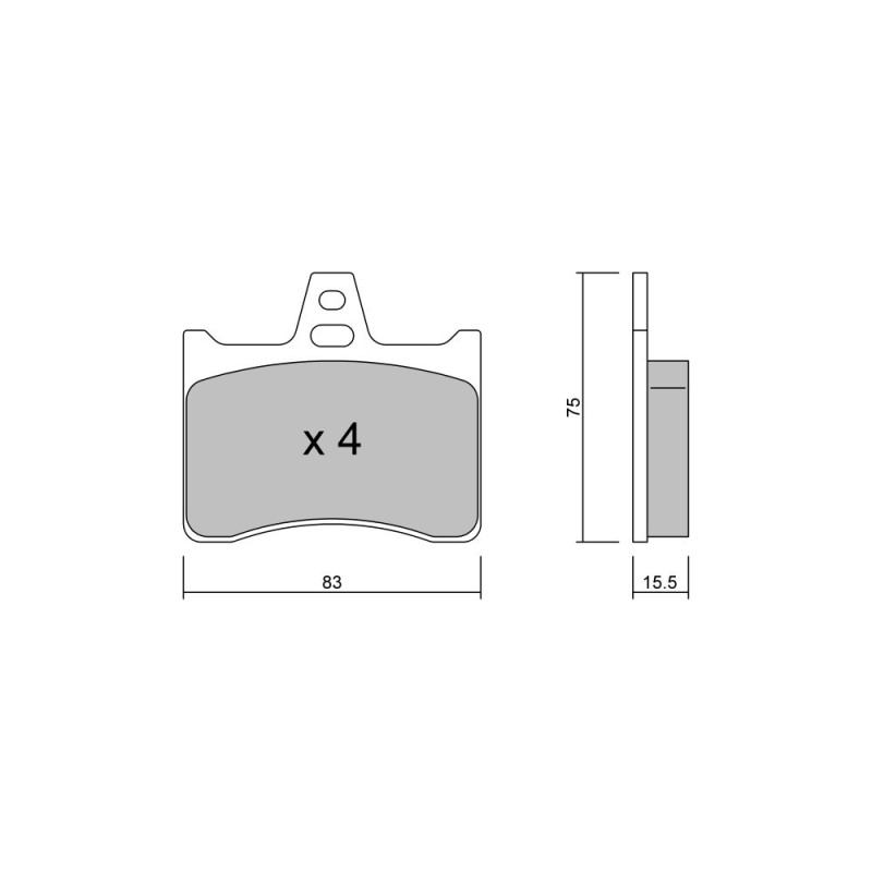 Remblokken GT2i Club Achter voor CITROEN XM II Break (Y4) 3.0 V6 191pk 1994-05-01-2000-10-01 - GT-PC5470 - 3666618586632