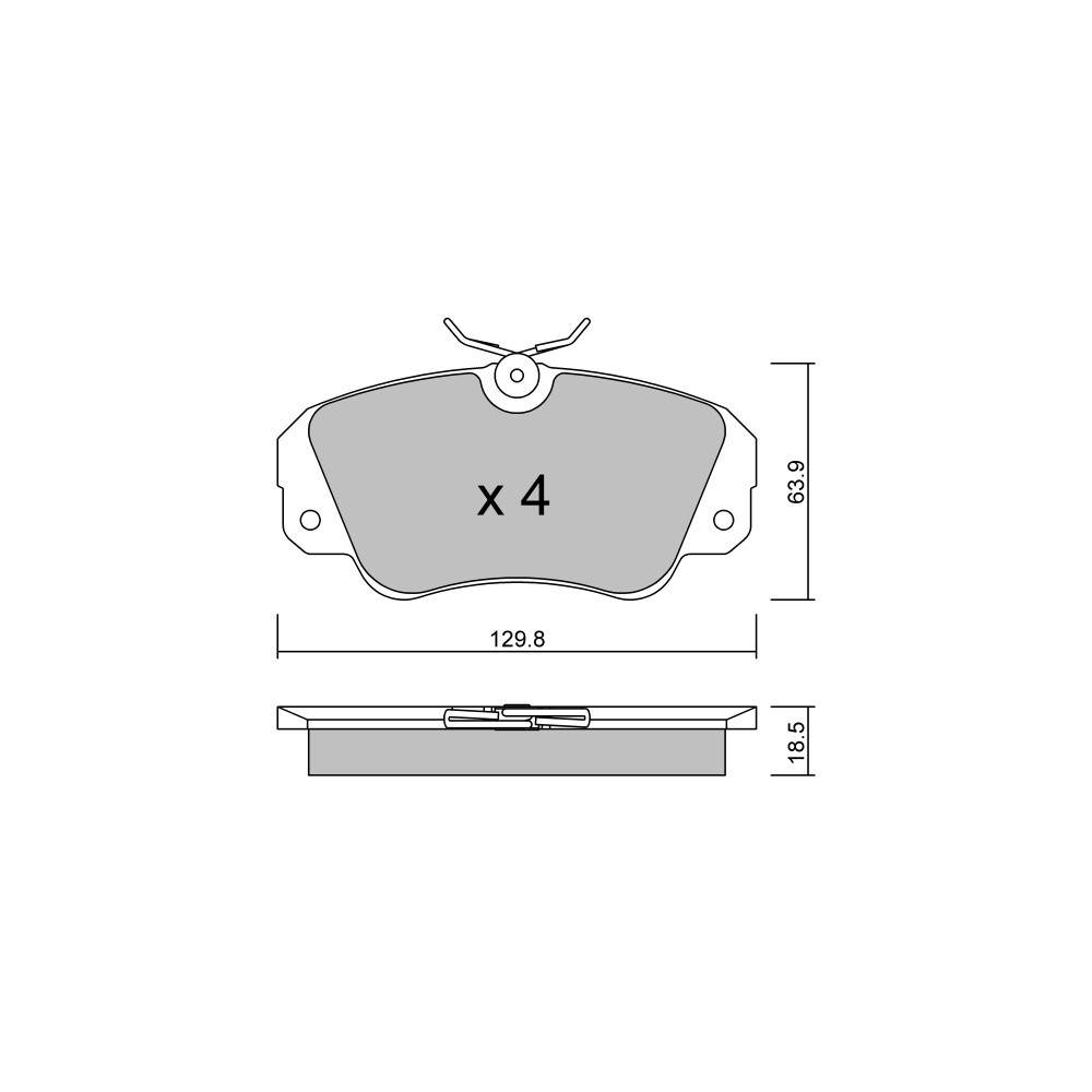 GT2i Club Front brake pads for OPEL Omega B SW (V94) 3.0 24V Evolution500 (F19, M19, N19) 230cv 1994-03-01-2003-07-01 - GT-PC5540 - 3666618586687