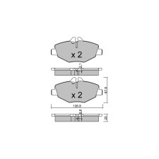 Plaquettes de frein GT2i Club Avant pour MERCEDES BENZ Classe E III T-Model (S211) E 350 CGI 293cv 2003-03-01-2009-07-01
