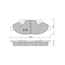 GT2i Club Avant remblokken voor MERCEDES BENZ Viano (W639) 3.5 (639.811, 639.813, 639.815) 259pk 2003-09-01- - GT-PC5910 - 3666618587189