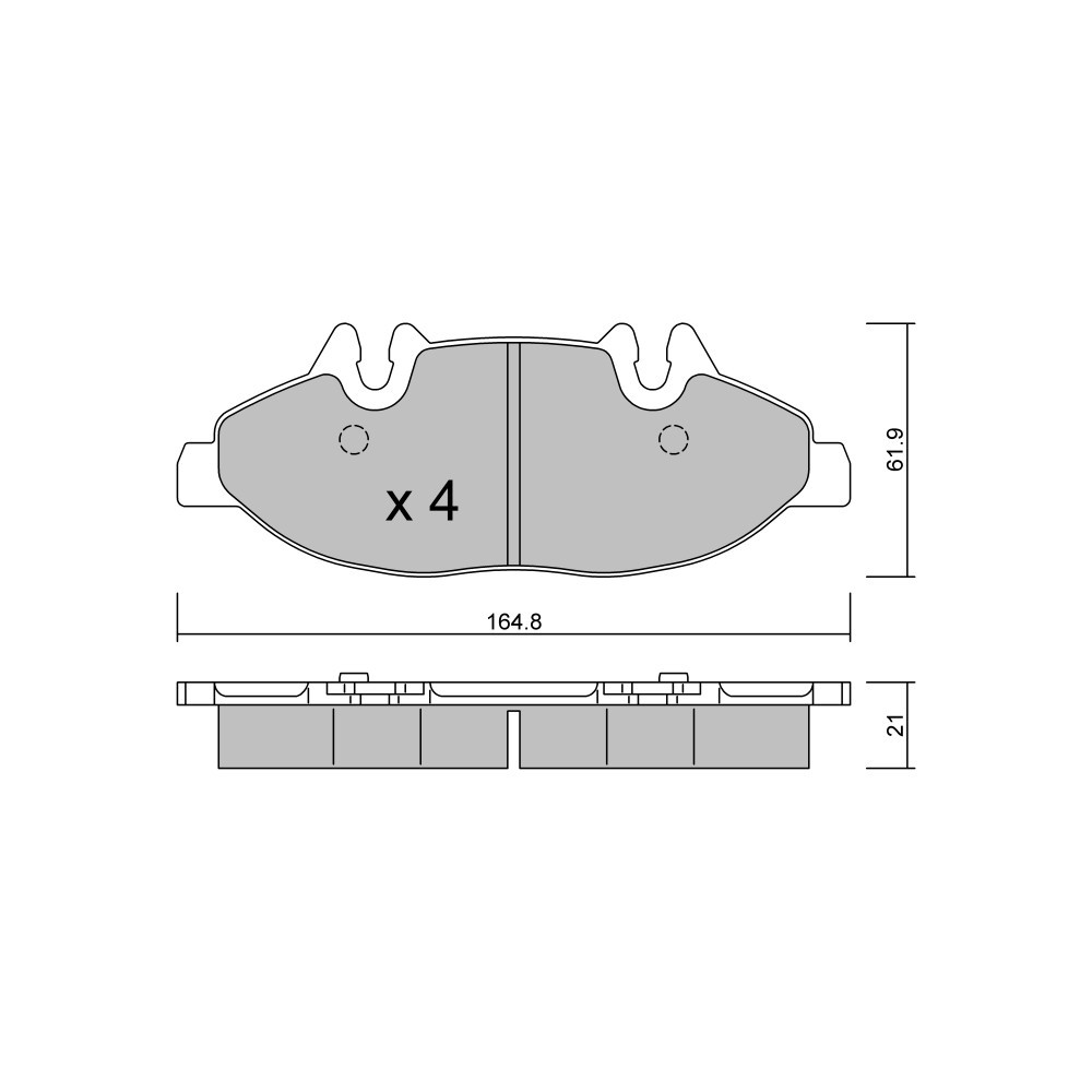 GT2i Club Front brake pads for MERCEDES BENZ Viano (W639) 3.5 (639.811, 639.813, 639.815) 259cv 2003-09-01- - GT-PC5910 - 3666618587189