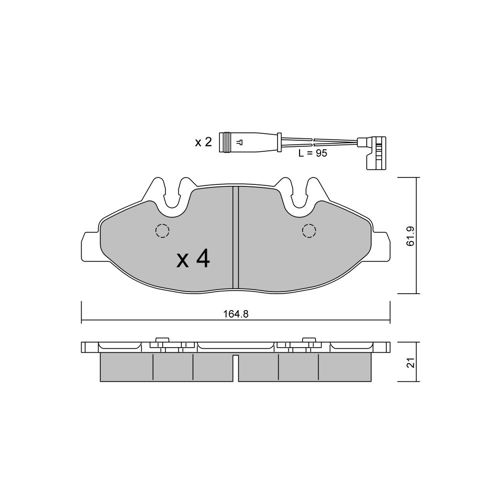 GT2i Club Front brake pads for MERCEDES BENZ Viano (W639) 3.5 (639.811, 639.813, 639.815) 259cv 2003-09-01- - GT-PC5910W - 3666618587196