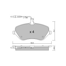 Pastiglie freno anteriori GT2i Club per PEUGEOT 407 (6D_) 3.0 211cv 2004-03-01-