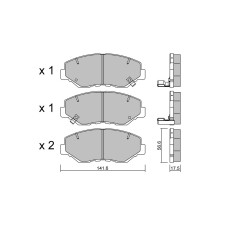 GT2i Club Avant remblokken voor HONDA Civic X Hatchback (FC_, FK) 2.0 (RD4) 150pk 2016-09-01- - GT-PC6220 - 3666618587332