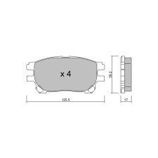 Plaquettes de frein GT2i Club Avant pour TOYOTA Previa II (_R3_)/ Estima/ Tarago 3.0 (MCR30W) 221cv 2000-02-01-2006-02-01