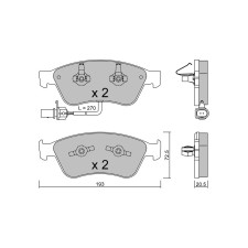Plaquettes de frein GT2i Club Avant pour AUDI A8 II (4E2, 4E8, D3) S8 quattro 451cv 2002-10-01-2010-07-01