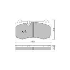 GT2i Club Front brake pads for MERCEDES BENZ Classe S VI (W221) S 500 CGI 4-matic (221.094, 221.194) 436cv 2005-10-01-2013-12-01