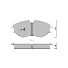 Pastiglie freno anteriori GT2i Club per MERCEDES BENZ Viano (W639) 3.5 (639.811, 639.813, 639.815) 259cv 2003-09-01-