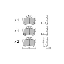 GT2i Club remblokken achter voor ROVER 800 Coupe 4.0 4x4 218pk 1992-08-01-1999-02-01 - GT-PC7071 - 3666618587981